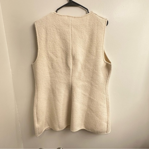 H&M Edition Cream Wool Blend Knit Vest SZ XL - Picture 7 of 9